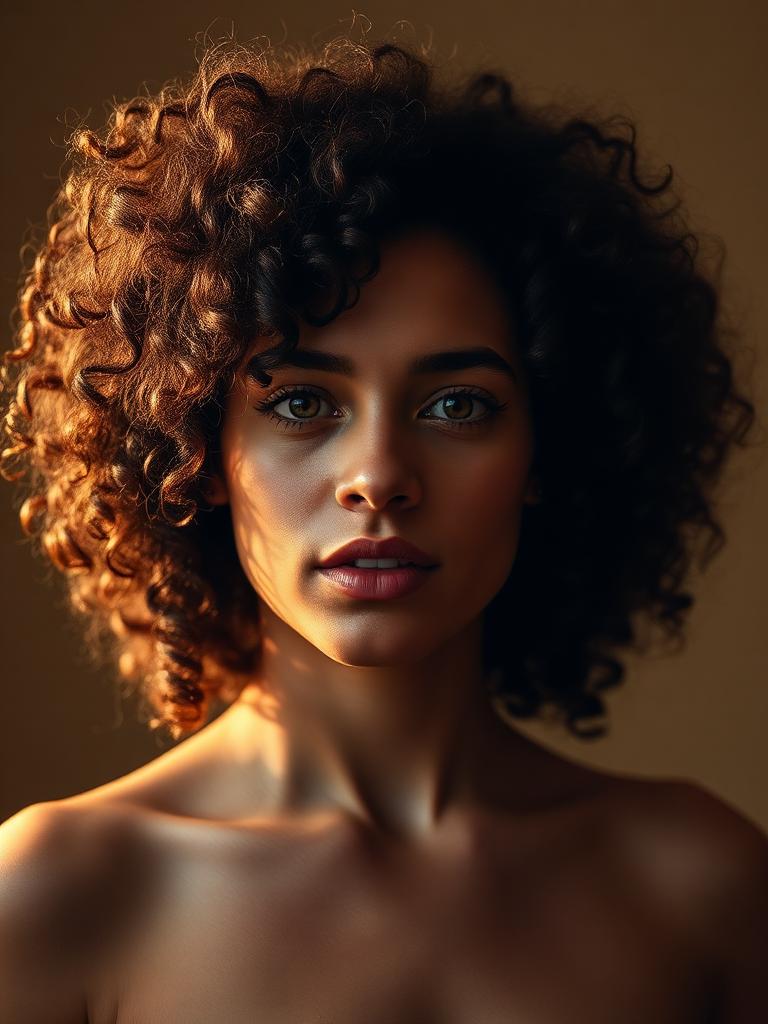 Natural curl styling